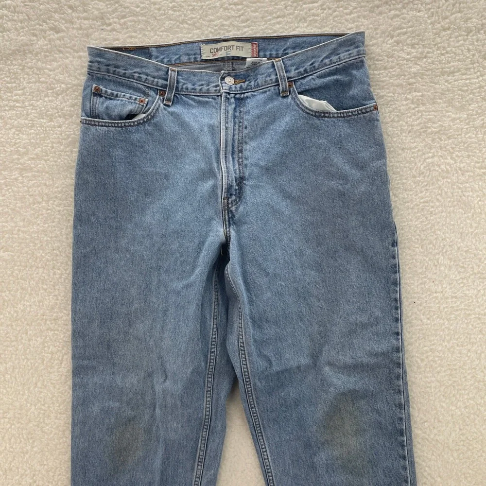 VTG Levis 560 Jeans Mens 36x34 Blue Comfort Loose Tapered Denim Y2K Grunge Baggy